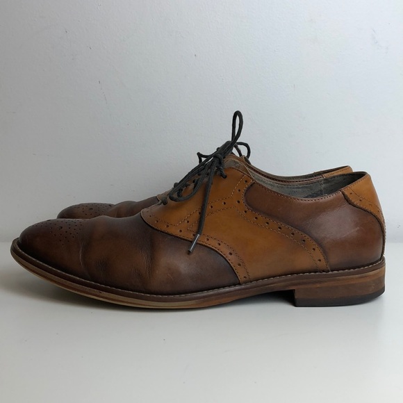 Gorgeous two tone Johnston & Murphy Brogue oxfords - Picture 2 of 7